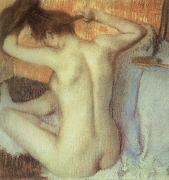 Edgar Degas Woman Combing her hair France oil painting artist